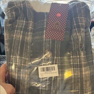 Plaid Button-Up Hoodie